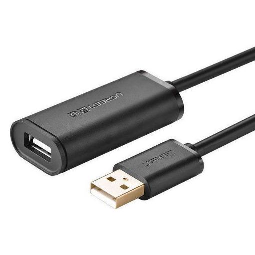 Εικόνα της Καλώδιο Προέκτασης USB 2.0 Ugreen 10m Black 10321