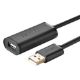 Εικόνα της Καλώδιο Προέκτασης USB 2.0 Ugreen 10m Black 10321