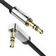 Εικόνα της Καλώδιο Ugreen Angled Flat Audio 3.5mm M/M 1.5m Black 10598