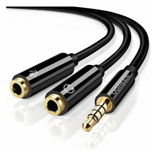 Εικόνα της Headset Audio Splitter Ugreen 0.2m Black 30620