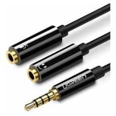 Εικόνα της Headset Audio Splitter Ugreen 0.2m Black 30620