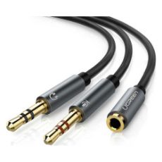 Εικόνα της Καλώδιο Audio Ugreen 3.5mm F/2 x 3.5mm M 0.2m Black 20899