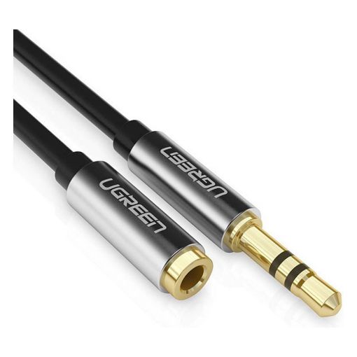 Εικόνα της Καλώδιο Audio Ugreen 3.5mm M/F 2m Black 10594