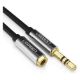 Εικόνα της Καλώδιο Audio Ugreen 3.5mm M/F 2m Black 10594