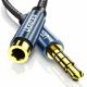 Εικόνα της Καλώδιο Audio Ugreen 3.5mm M/F 1m Black 40673
