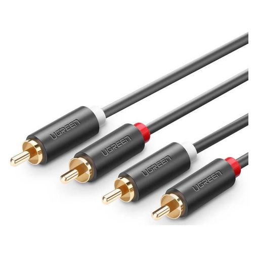 Εικόνα της Καλώδιο Ugreen Audio 2 x RCA M/M 1m Black 30747