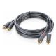 Εικόνα της Καλώδιο Ugreen Audio 2 x RCA M/M 2m Black 10518