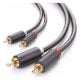 Εικόνα της Καλώδιο Ugreen Audio 2 x RCA M/M 3m Black 10519