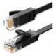 Εικόνα της Καλώδιο Δικτύου Ugreen UTP Flat CAT.6 0.5m Black 50172