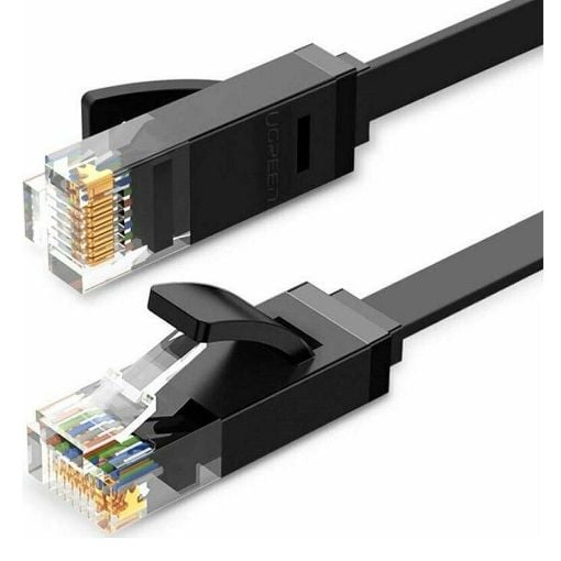 Εικόνα της Καλώδιο Δικτύου Ugreen UTP Flat CAT.6 3m Black 50175