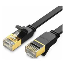Εικόνα της Καλώδιο Δικτύου Ugreen Pure Copper FTP Flat CAT.7 3m Black 11262