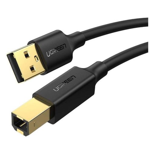 Εικόνα της Καλώδιο Ugreen USB 2.0 AM to BM 1m Black 20846