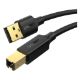 Εικόνα της Καλώδιο Ugreen USB 2.0 AM to BM 1m Black 20846