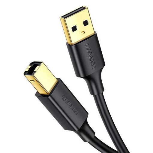 Εικόνα της Καλώδιο Ugreen USB 2.0 AM to BM 1m Black 20846