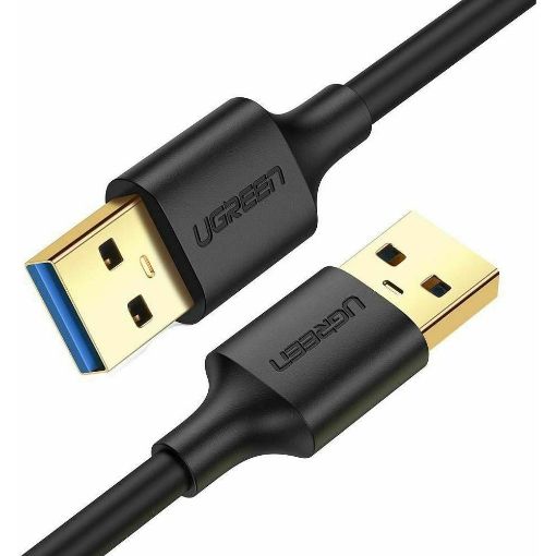 Εικόνα της Kαλώδιο Ugreen USB 3.0 AM to AM 0.5m Black 10369