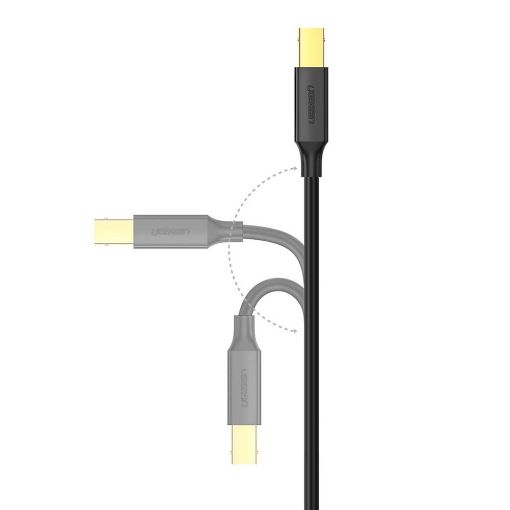 Εικόνα της Καλώδιο Ugreen USB 2.0 AM to BM 2m Black 20847