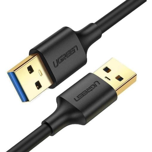 Εικόνα της Kαλώδιο Ugreen USB 3.0 AM to AM 1m Black 10370