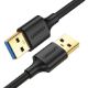 Εικόνα της Kαλώδιο Ugreen USB 3.0 AM to AM 1m Black 10370