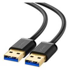 Εικόνα της Kαλώδιο Ugreen USB 3.0 AM to AM 1m Black 10370