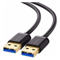 Εικόνα της Kαλώδιο Ugreen USB 3.0 AM to AM 2m Black 10371