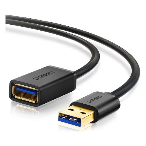 Εικόνα της Καλώδιο Προέκτασης Ugreen Male to Female USB 3.0 1m Black 10368