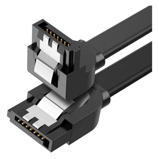 Εικόνα της Καλώδιο Sata III Angled Ugreen 0.5m Black 30797
