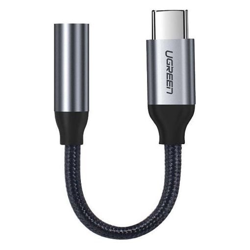 Εικόνα της Headphone Adapter Ugreen USB-C to 3.5mm F Passthrough Black 30632
