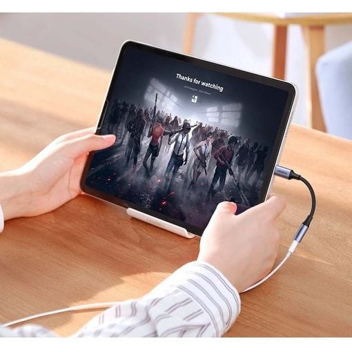 Εικόνα της Headphone Adapter Ugreen USB-C to 3.5mm F με Ενσωματωμένο DAC Chip Black 80154