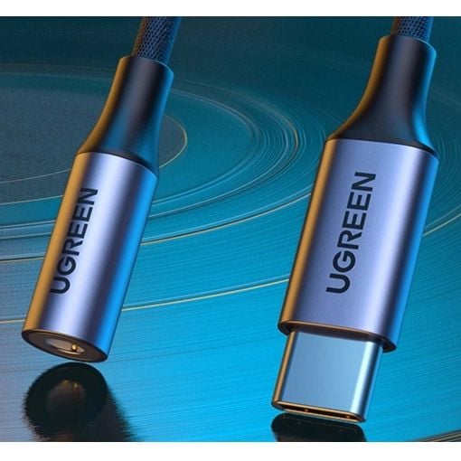 Εικόνα της Headphone Adapter Ugreen USB-C to 3.5mm F με Ενσωματωμένο DAC Chip Black 80154