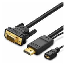 Εικόνα της Converter Ugreen HDMI to VGA w.o Audio 1.5m Black 30449