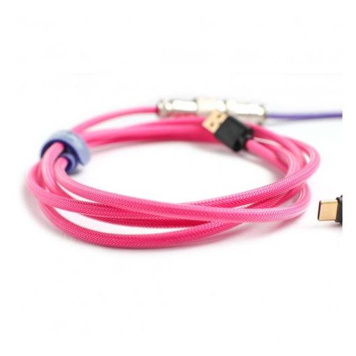 Εικόνα της Καλώδιο Ducky Premicord Type C to USB-A 1.8m Joker Edition Pink/Purple DKCC-JKCNC1