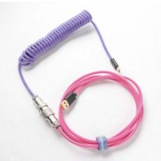 Εικόνα της Καλώδιο Ducky Premicord Type C to USB-A 1.8m Joker Edition Pink/Purple DKCC-JKCNC1