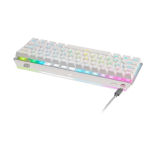 Εικόνα της Gaming Πληκτρολόγιο Corsair K70 Pro Mini 60% RGB Cherry MX Red Switches Wireless White CH-9189110-NA