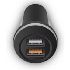Εικόνα της Φορτιστής Αυτοκινήτου Crystal Audio QC2-3 Dual USB Quick Charger 3.0 Black