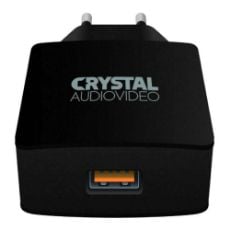 Εικόνα της Φορτιστής Crystal Audio QP-3 USB Quick Charge 3.0 Black