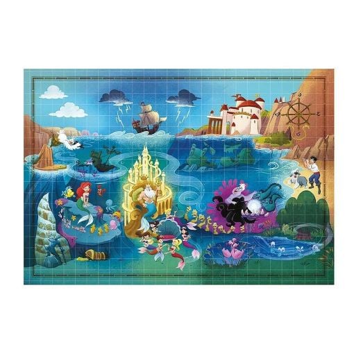 Εικόνα της Clementoni - Puzzle Story Maps Η Μικρή Γοργόνα 1000pcs 1260-39664