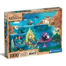 Εικόνα της Clementoni - Puzzle Story Maps Η Μικρή Γοργόνα 1000pcs 1260-39664