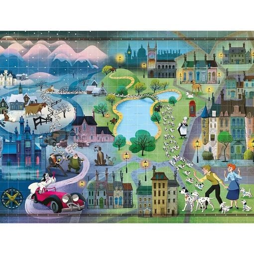 Εικόνα της Clementoni - Puzzle Story Maps Τα 101 Σκυλιά Της Δαλματίας 1000pcs 1260-39665