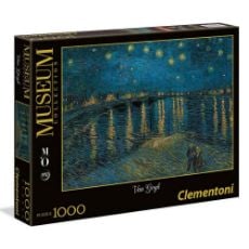 Εικόνα της Clementoni - Puzzle Museum Collection Van Gogh: Έναστρη Νύχτα Πάνω από το Ρήνο 1000pcs 1260-39344