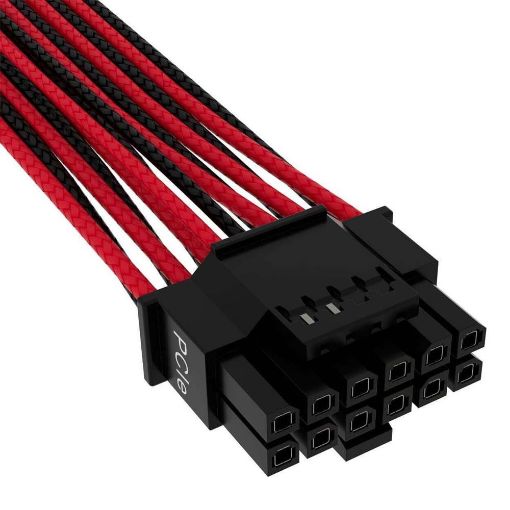 Εικόνα της Corsair Premium Sleeved Single PCIe Cable Gen5 Red/Black CP-8920334
