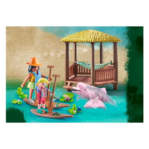 Εικόνα της Playmobil Wiltopia - Βόλτα στο Ποτάμι με τα Δελφίνια 71143