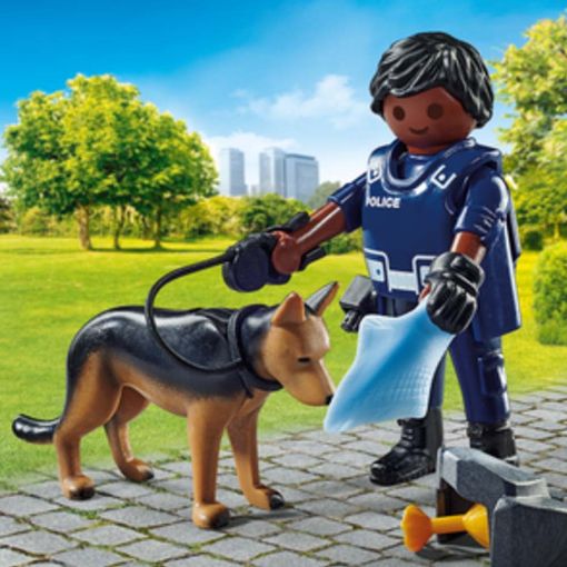 Εικόνα της Playmobil Special Plus - Αστυνομικός με Σκύλο - Ανιχνευτή 71162