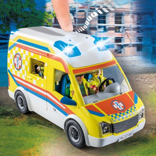 Εικόνα της Playmobil City Life - Ασθενοφόρο με Διασώστες 71202