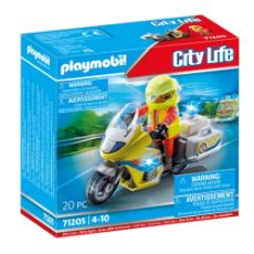 Εικόνα της Playmobil City Life - Διασώστης με Μοτοσικλέτα 71205
