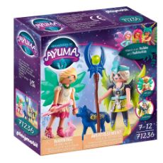 Εικόνα της Playmobil Ayuma - Crystal και Moon Fairy με Μαγικά Ζωάκια 71236