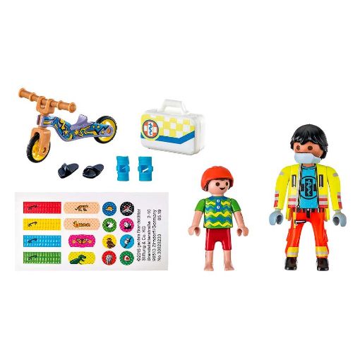 Εικόνα της Playmobil City Life - Διασώστης και Παιδάκι 71245