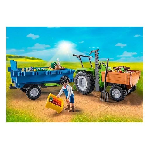 Εικόνα της Playmobil Country - Αγροτικό Τρακτέρ με Καρότσα 71249