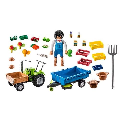 Εικόνα της Playmobil Country - Αγροτικό Τρακτέρ με Καρότσα 71249