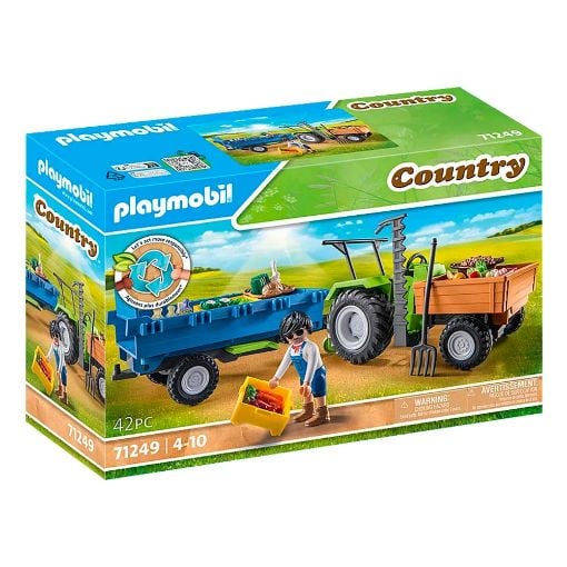 Εικόνα της Playmobil Country - Αγροτικό Τρακτέρ με Καρότσα 71249