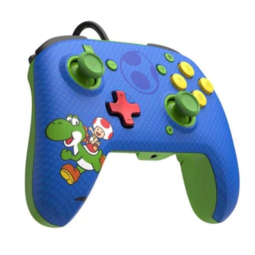 Εικόνα της Wired Controller PDP FaceOff Deluxe+Audio Toad & Yoshi Blue NSW 500-134-YOSHI